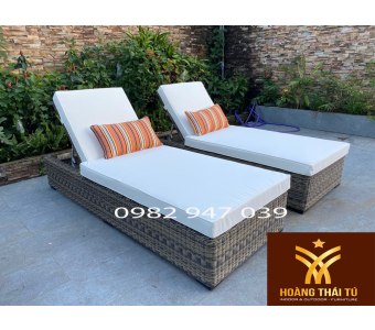 sofa nhựa giả mây cao cấp ngoài trời nệm mút ngoài trời kính 8mm cường lực